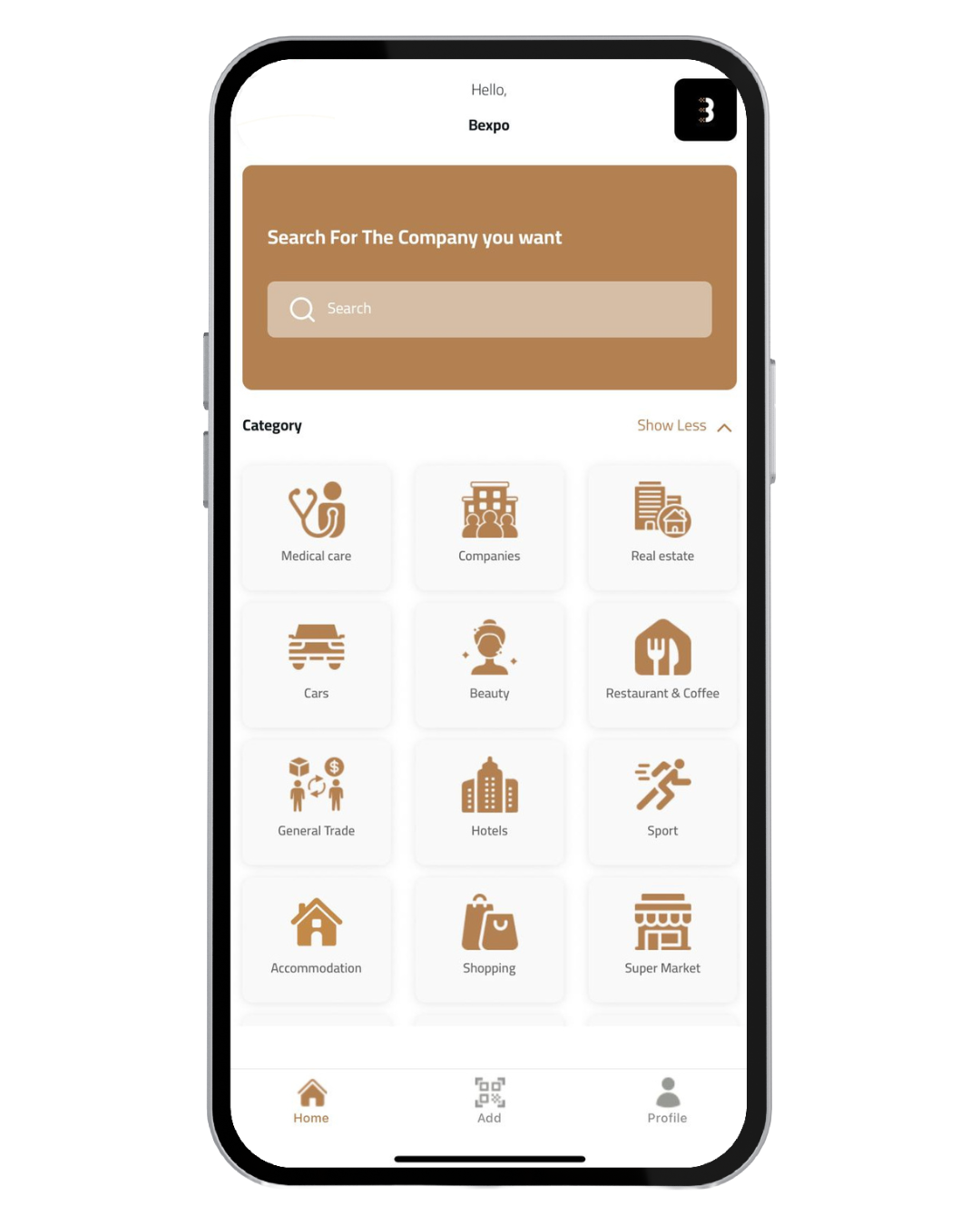 B-Expo App Interface